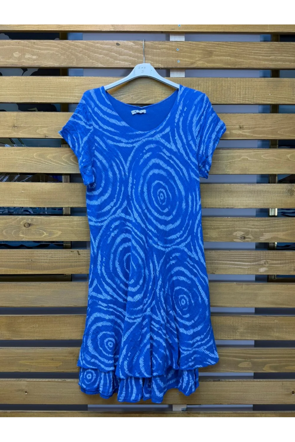 İtalyan Tasarim Batik Elbise Sax