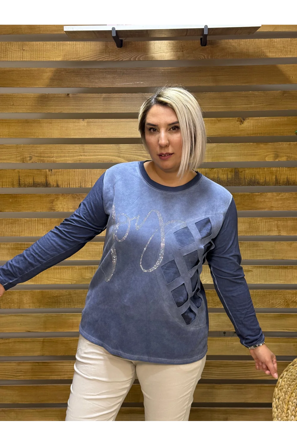 İtalyan tasarım lazer kesim sweat
