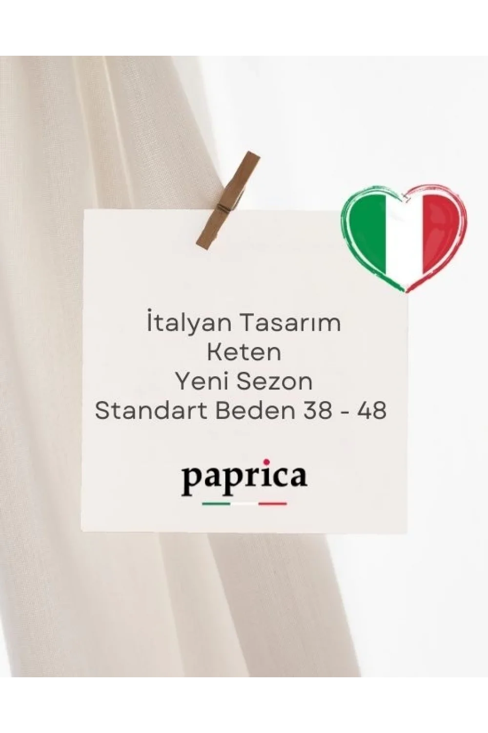 İtalyan Tasarım Şal Desen Keten Elbise Antrasit