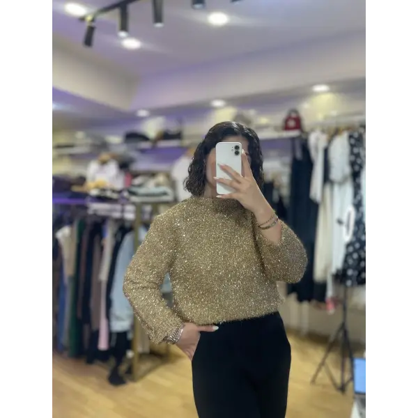 Dilvin ışıltılı bluz