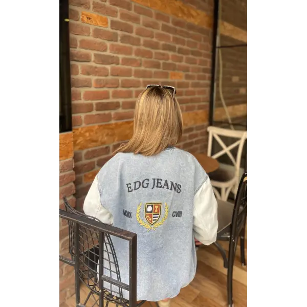 EDG Nakışlı Denim Ceket