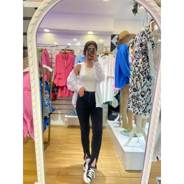 Karol Füme Yırtmaçlı