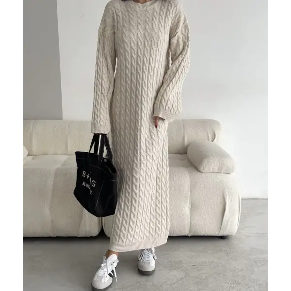 LP Triko uzun elbise