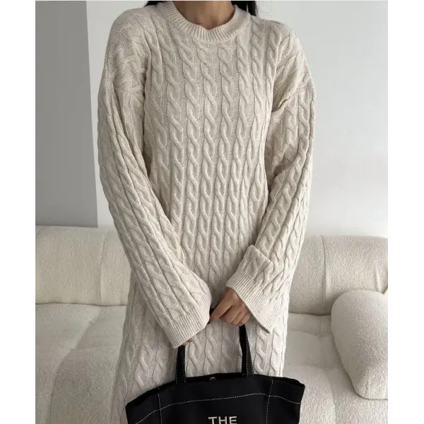 LP Triko uzun elbise