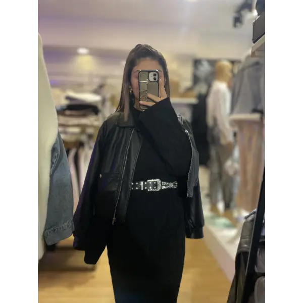 LP Triko uzun elbise