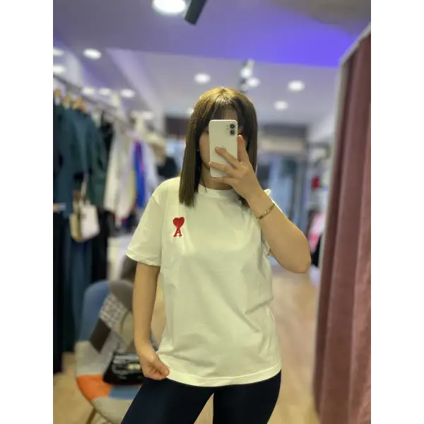 Marka model pamuklu tshirt