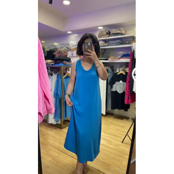 Modal kumaş orj marka basic elbise