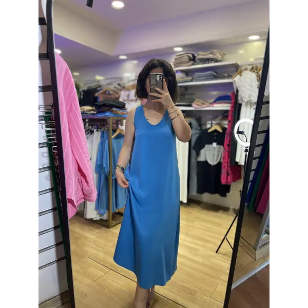 Modal kumaş orj marka basic elbise