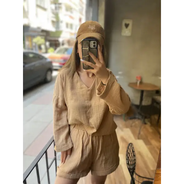 Müslin Şortlu Takım