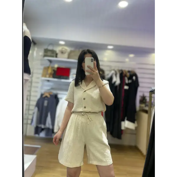 Müslin şortlu takımlar