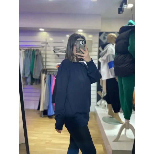 Orj Marka Düz Basic Sweat