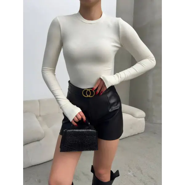 Oysho modal parmak geçmeli bluz