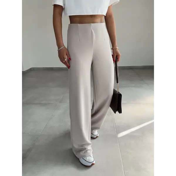 Premium Kemersiz Palazzo Pantolon