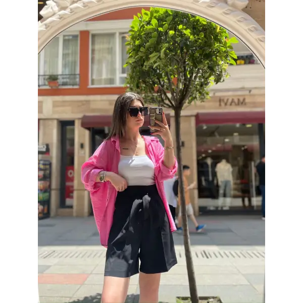 Şehir Boy Beli Ayarlanabilir Şort