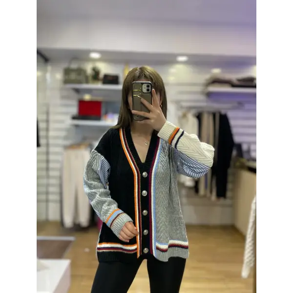 Tasarım gömlek detaylı hırka