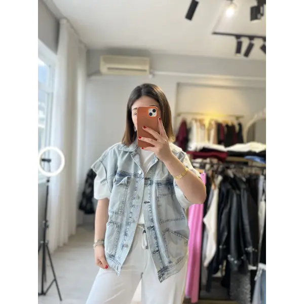 Yeni sezon premium denim yelek