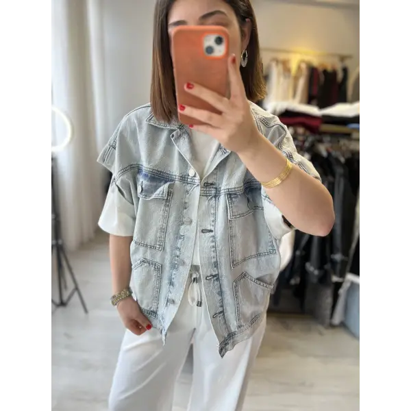 Yeni sezon premium denim yelek