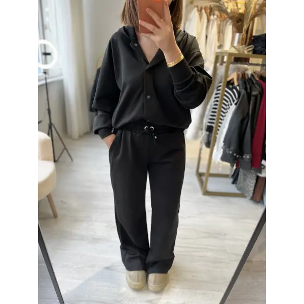 Yeni sezon tasarım çıt çıt detaylı eşofman takımı