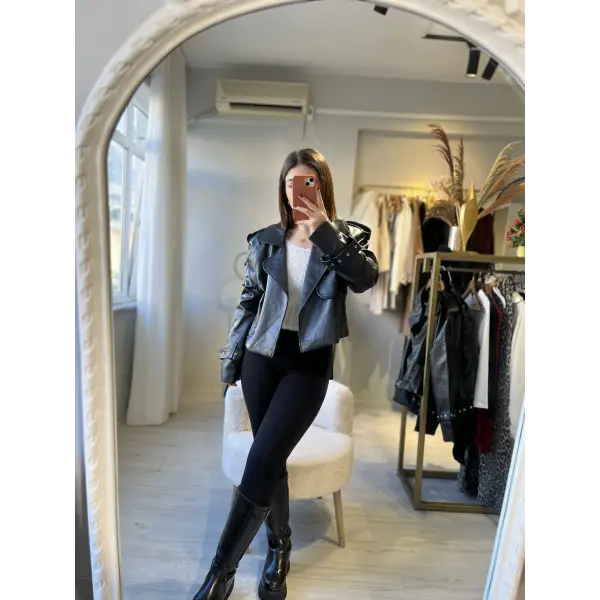 Zr muadil deri ceket