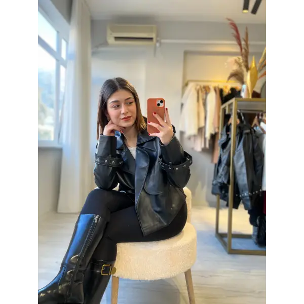 Zr muadil deri ceket