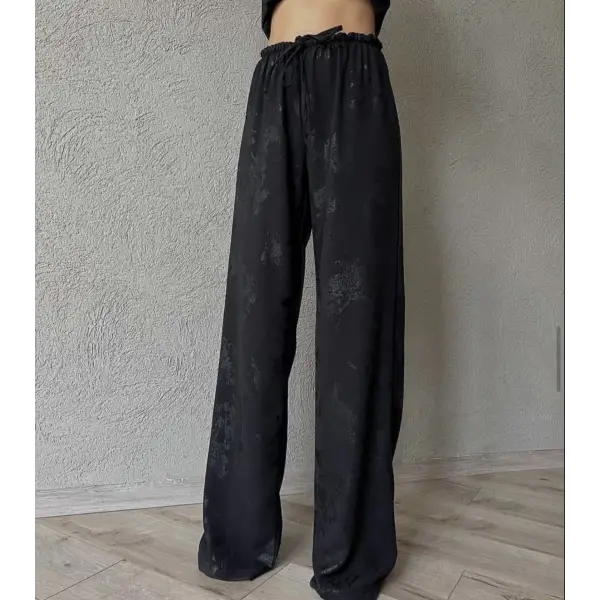 ZR Varaklı Beli Lastikli Palazzo