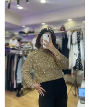 Dilvin ışıltılı bluz