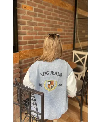 EDG Nakışlı Denim Ceket