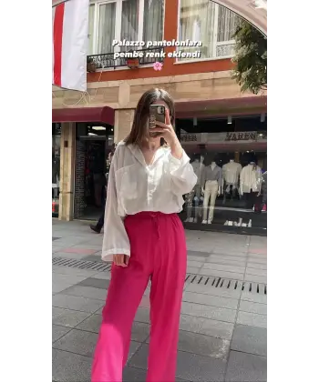 Gofre Palazzo Pantolonlar