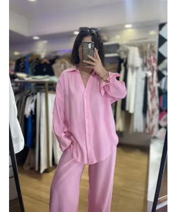 Modal kumaş gömlekli takım