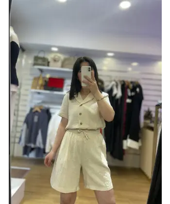 Müslin şortlu takımlar