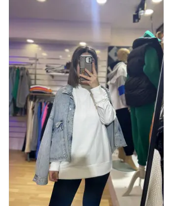 Orj Marka Düz Basic Sweat