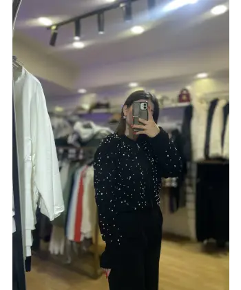 Premium incili hırka