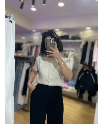 Taş işlemeli yumoş hırka&bluz