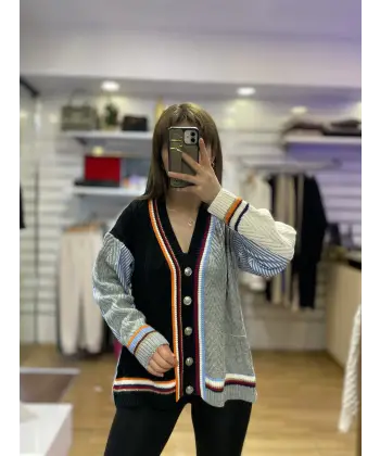 Tasarım gömlek detaylı hırka