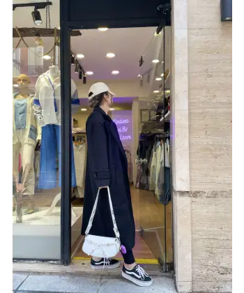 Yeni sezon Oversize premium siyah kaban