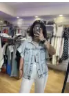 Yeni sezon oversize denim yelek