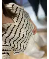 Etnik desenli merserize bluz