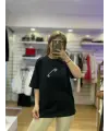 Marka model nakışlı basic tişört