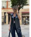 Oversize Deri Yelek