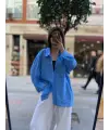Oversize Düşük Omuz Gömlek