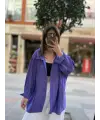 Oversize Düşük Omuz Gömlek
