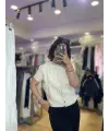 Taş işlemeli yumoş hırka&bluz