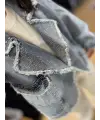 Tasarım taş detaylı denim ceket