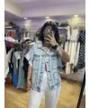 Yeni sezon oversize denim yelek
