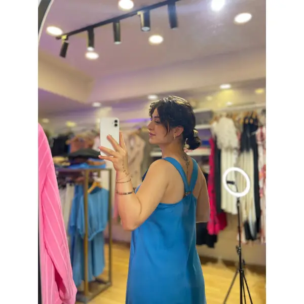 Modal kumaş orj marka basic elbise