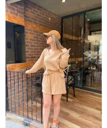 Müslin Şortlu Takım