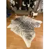 HAKİKİ DERİ DANA POSTU - BEYAZ ZEBRA BASKILI - 225 x 255 - 2261201000013