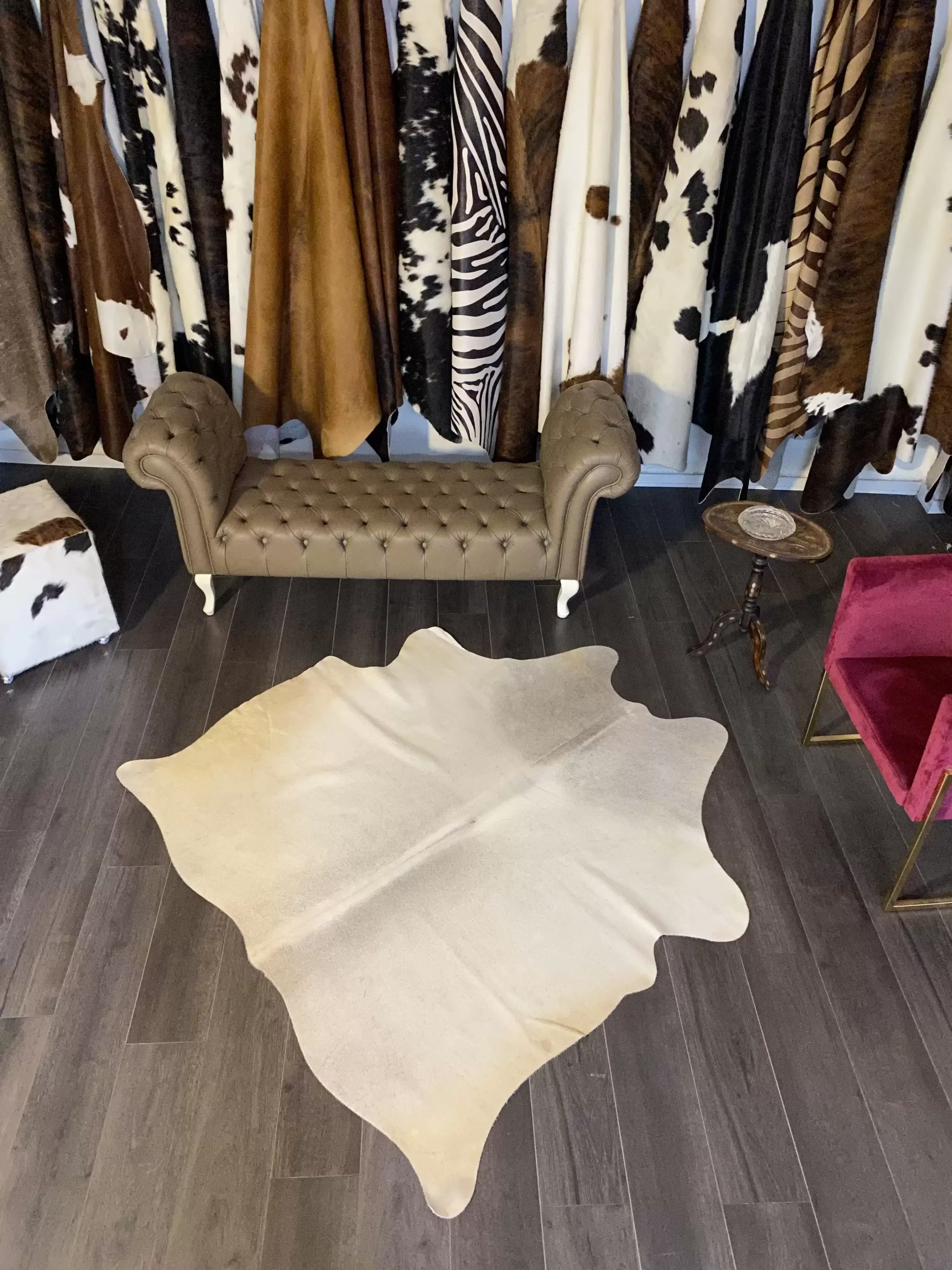 HAKİKİ DERİ DANA POSTU GRİ 165 x 170 - 0301000005