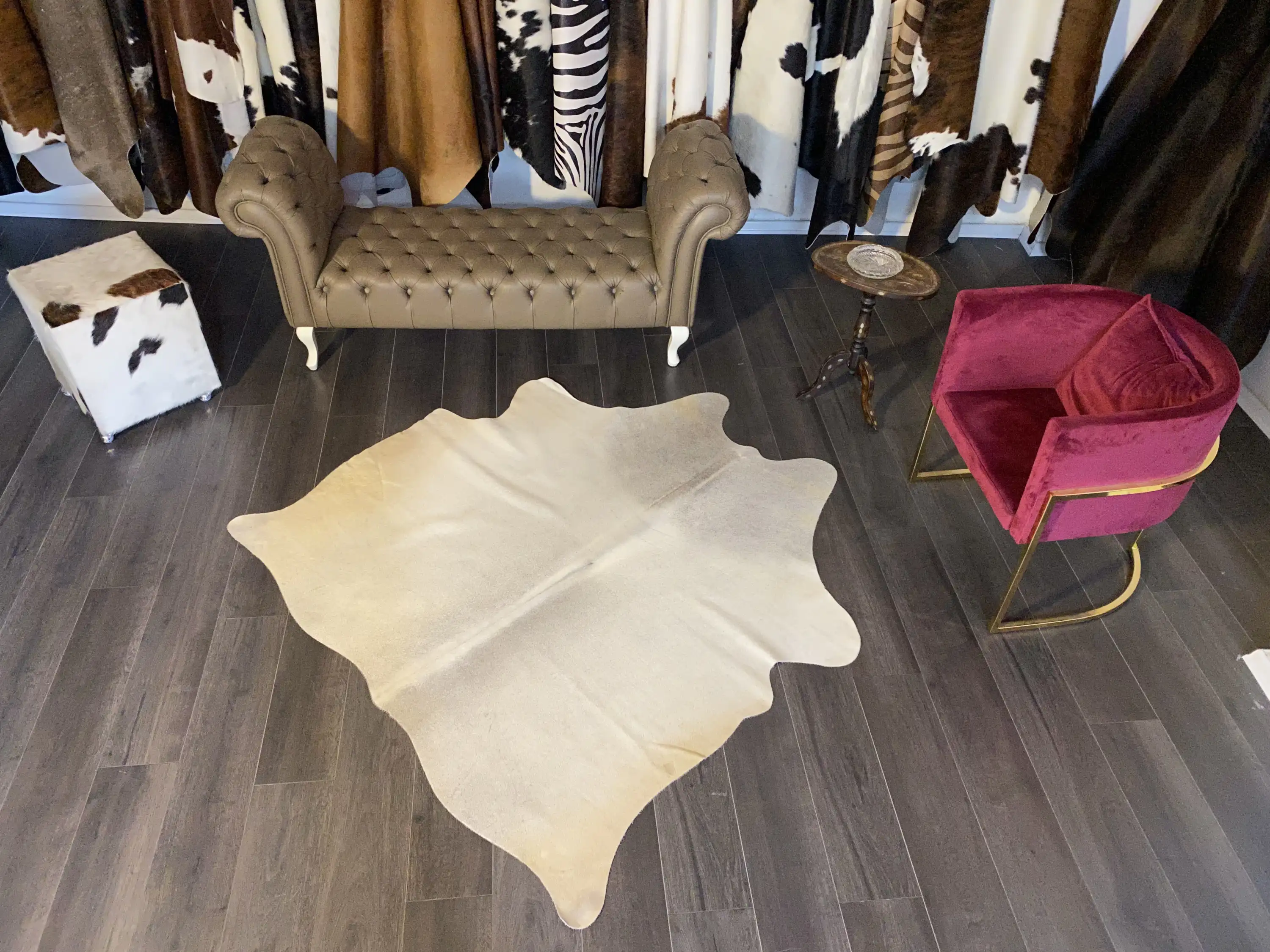 HAKİKİ DERİ DANA POSTU GRİ 165 x 170 - 0301000005