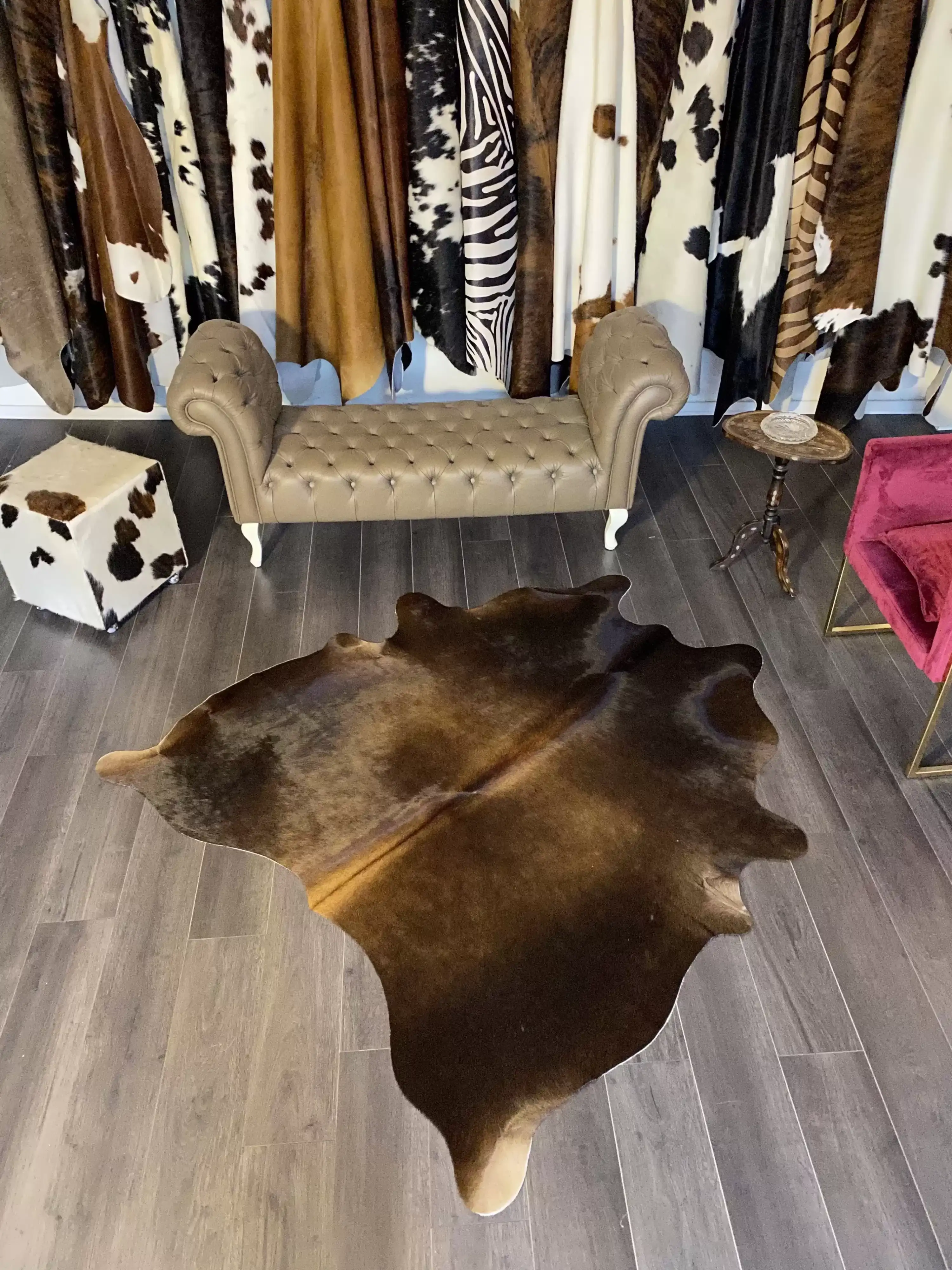 HAKİKİ DERİ DANA POSTU KAHVE 165 x 190 - 0201000150